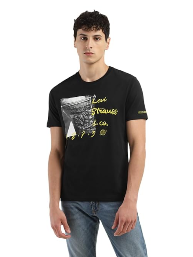 Levi's Men's Cotton Regular Fit Graphic T-Shirt