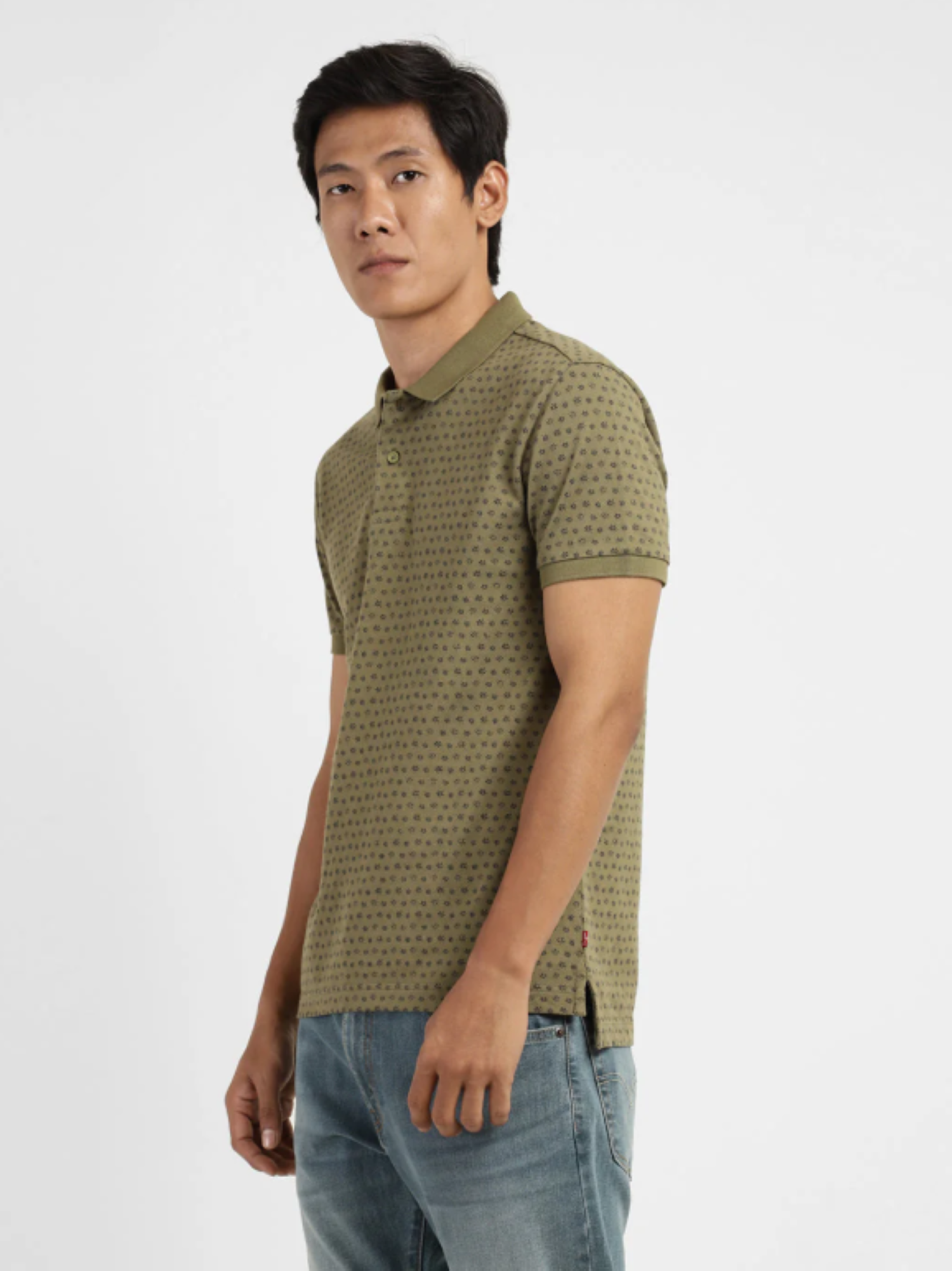 Levi's Men's Floral Polo T-shirt