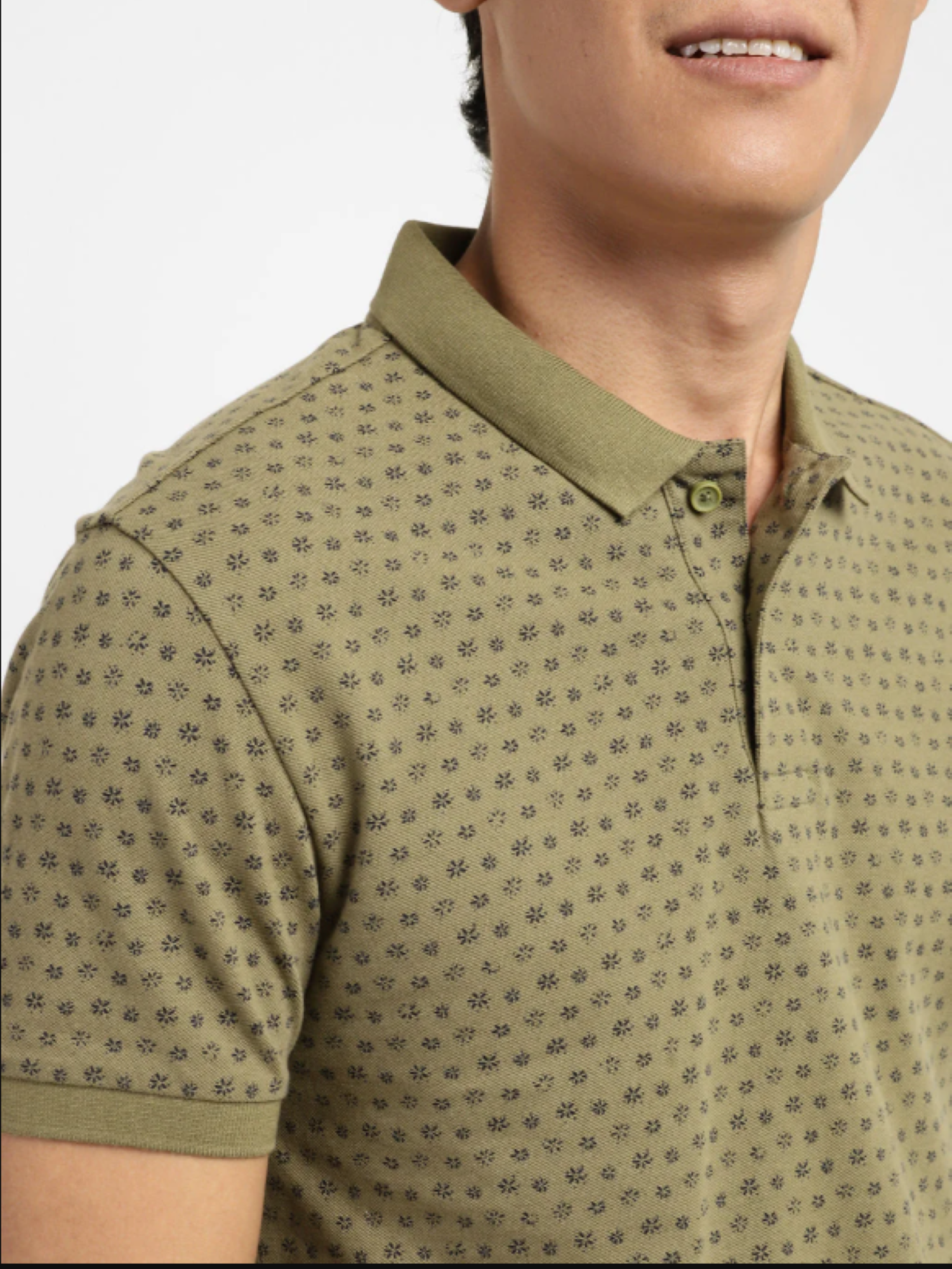 Levi's Men's Floral Polo T-shirt