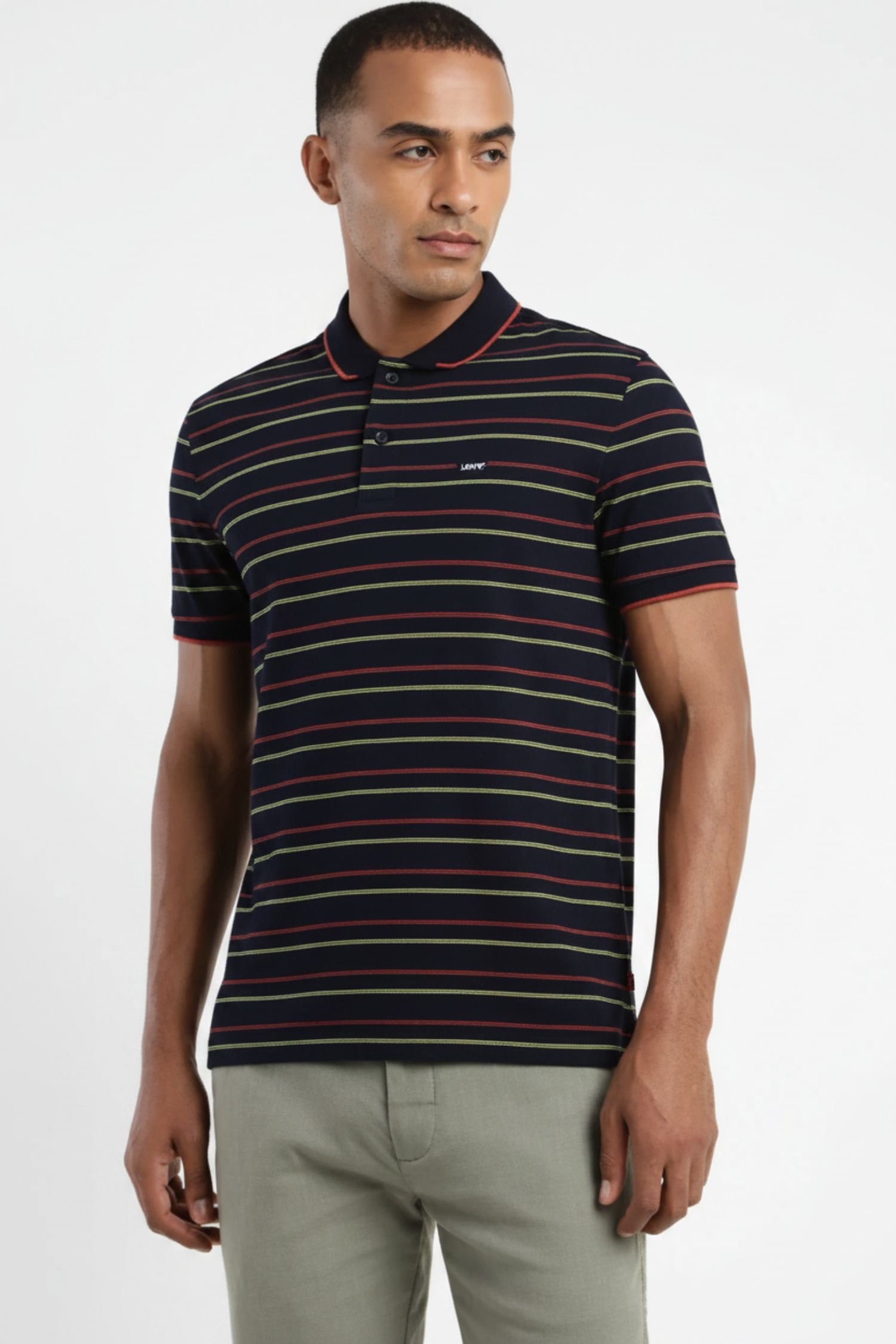Levi's Men's Striped Polo T-shirt