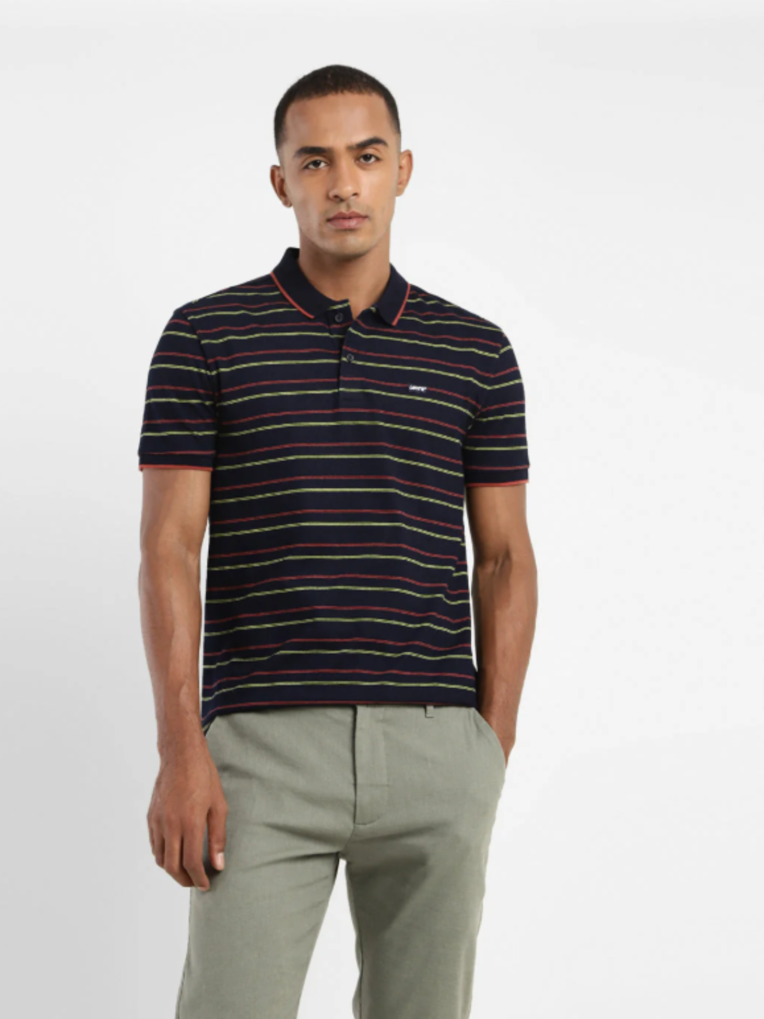 Levi's Men's Striped Polo T-shirt