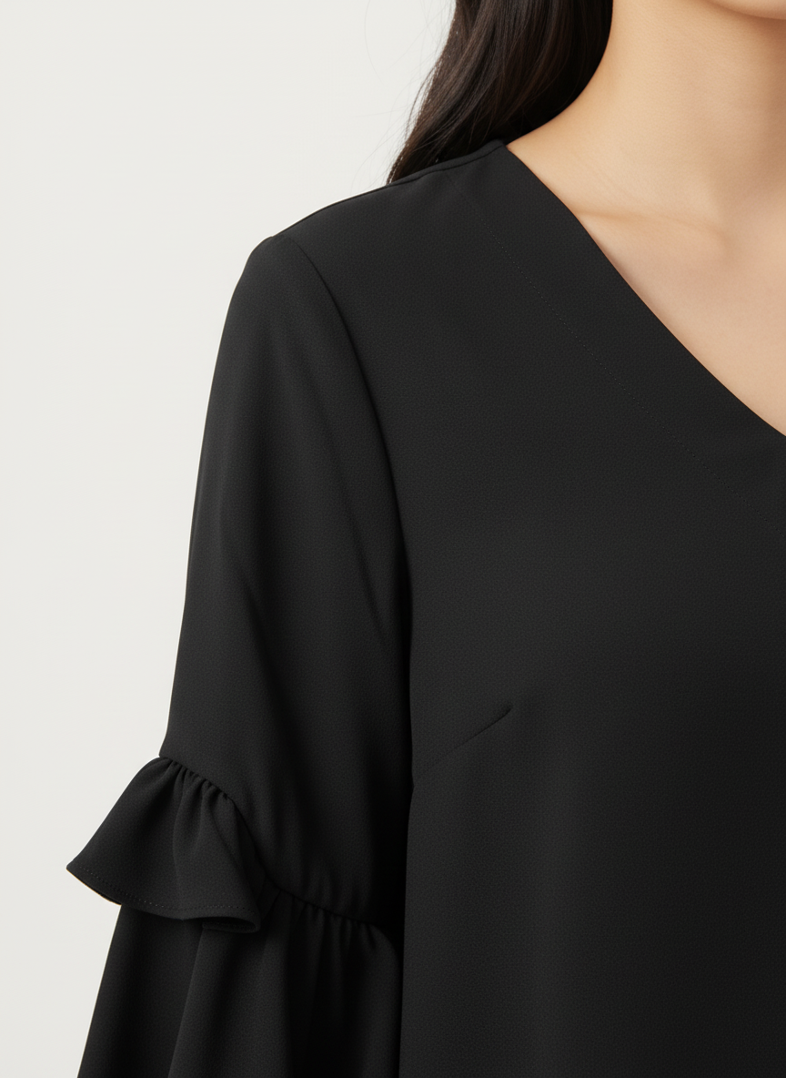 Desi Belle Women's Regular Tops - Black