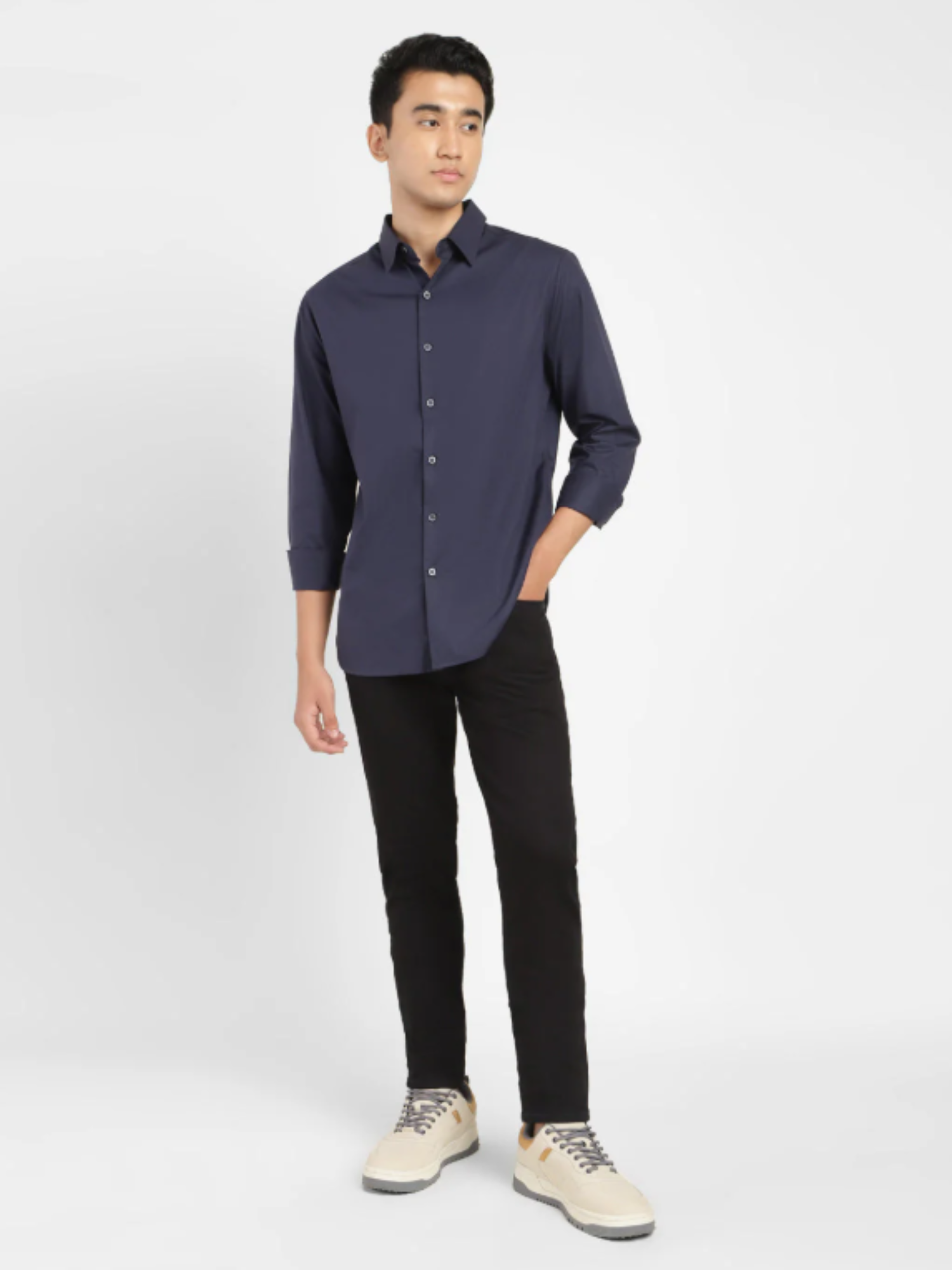 Men's Solid Regular Fit Shirt