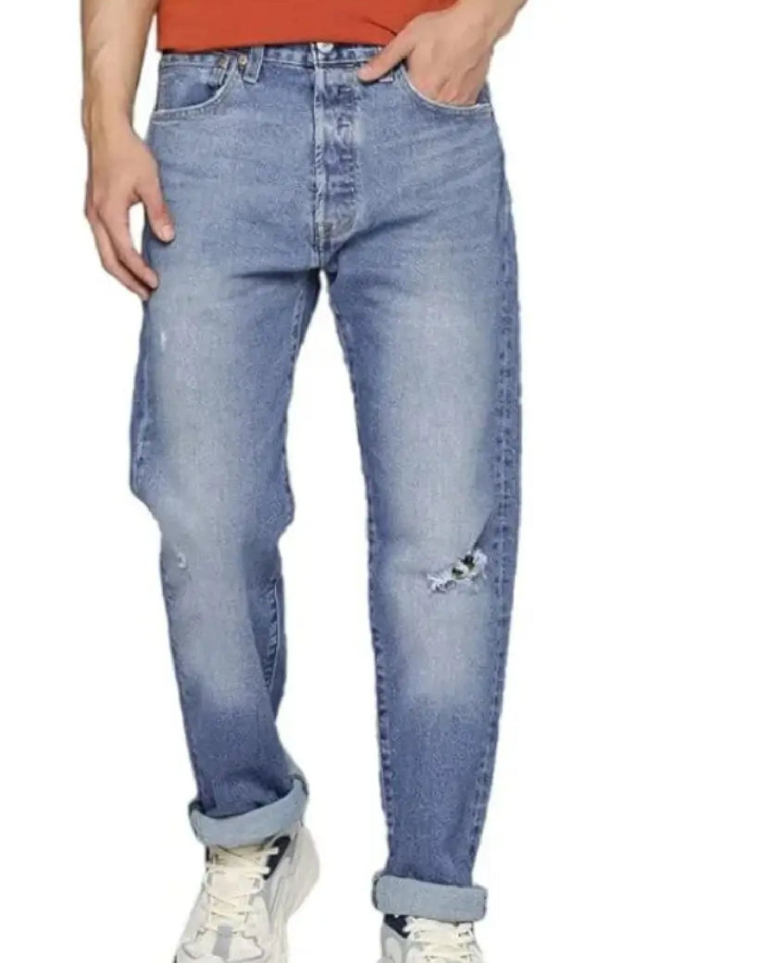 Levi's Men's 501 Regular Fit Mid Rise Jeans