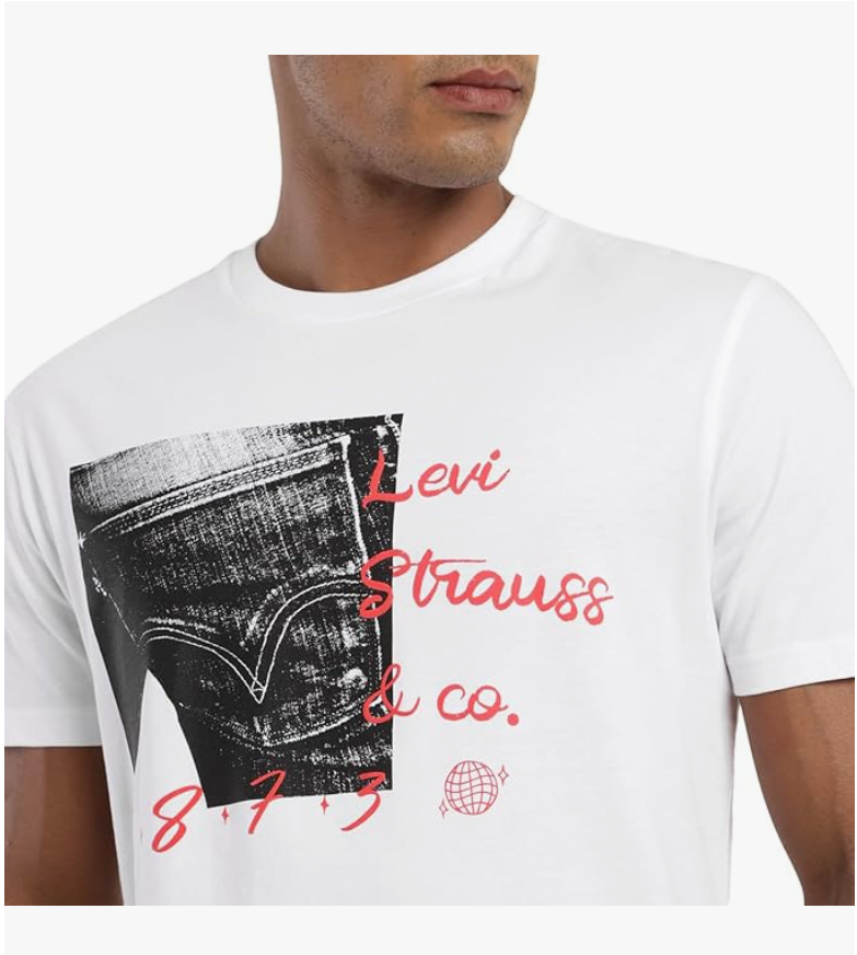 Levi's Men's Graphic Print Crew Neck T-shirt